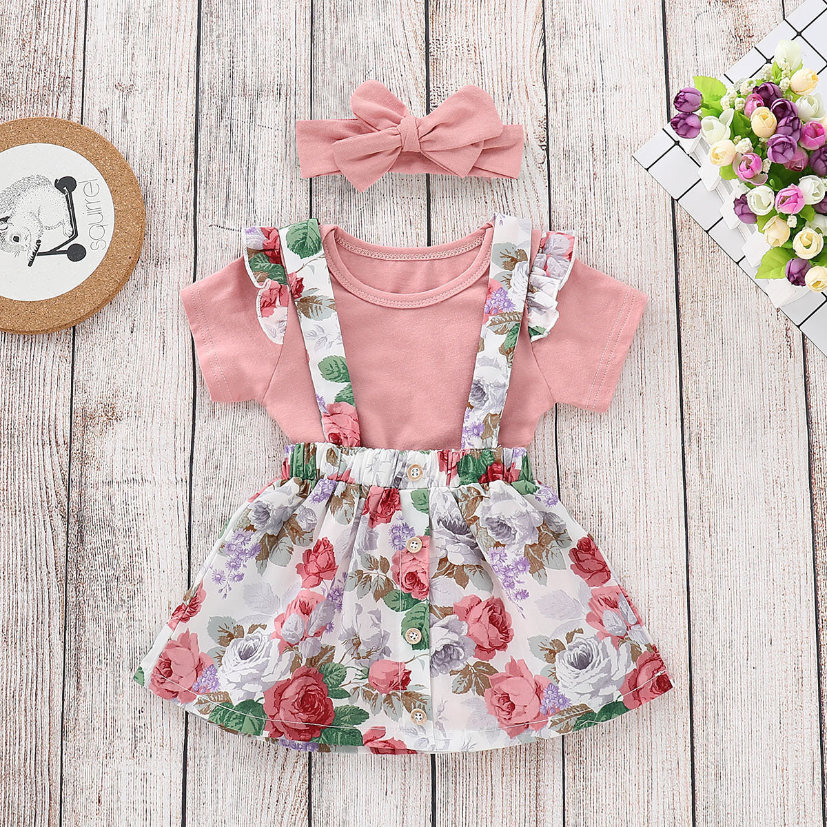 Conjunto Falda Estampada Algodón Niña — Cómodo y Colorido