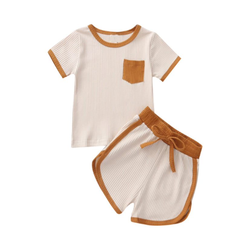 Conjunto de Dos Piezas para Niñas — Algodón Bebé Verano