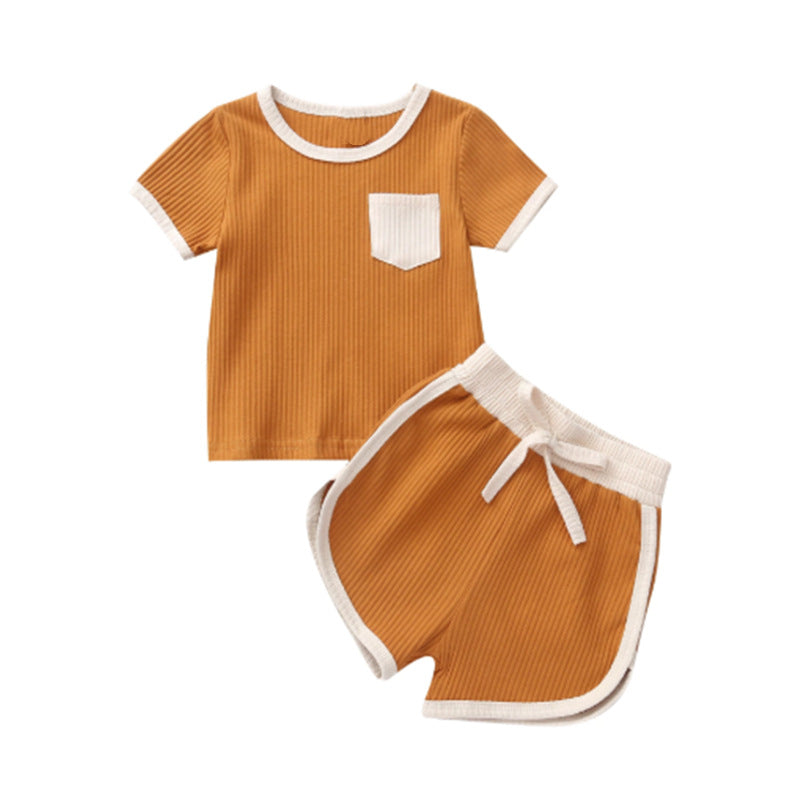 Conjunto de Dos Piezas para Niñas — Algodón Bebé Verano