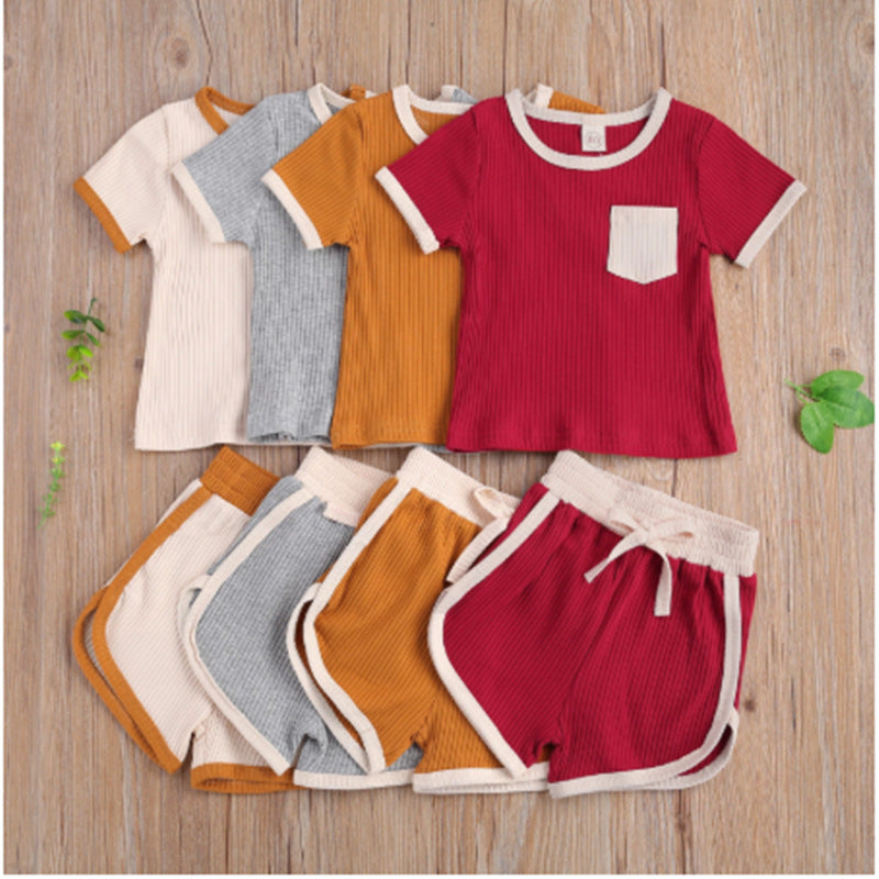 Conjunto de Dos Piezas para Niñas — Algodón Bebé Verano