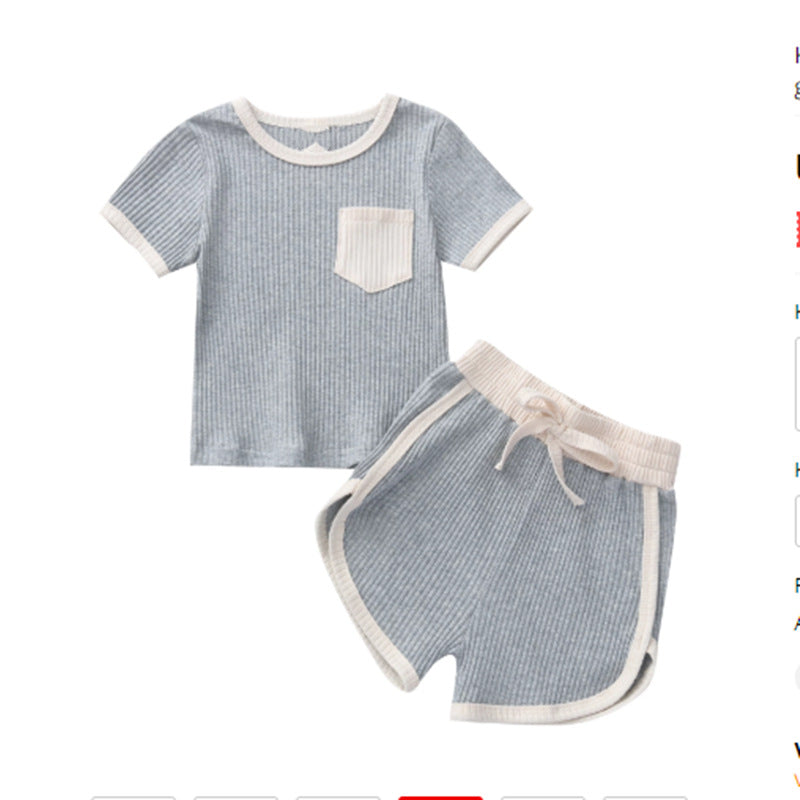 Conjunto de Dos Piezas para Niñas — Algodón Bebé Verano