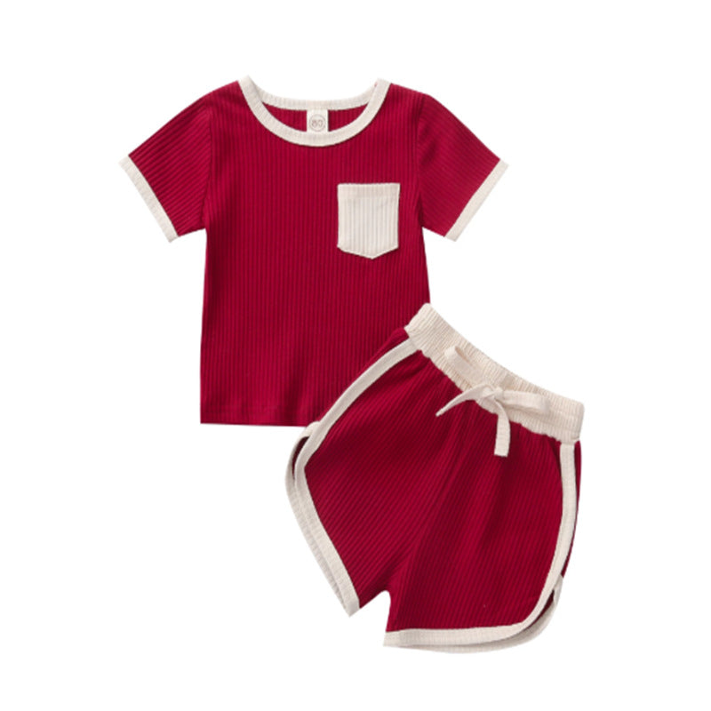 Conjunto de Dos Piezas para Niñas — Algodón Bebé Verano