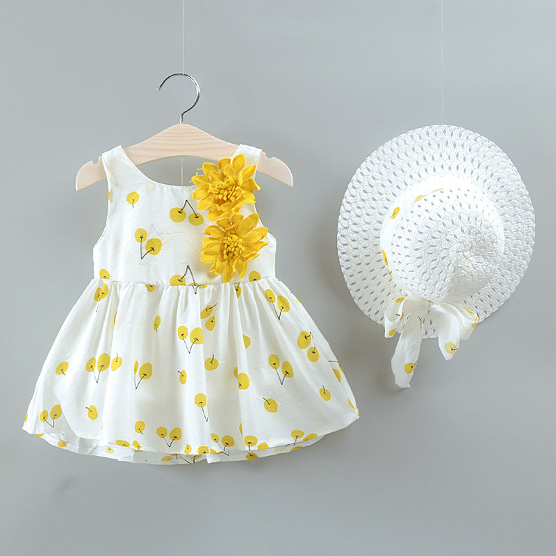 Vestido de Cerezas para Niña 6-24 Meses Algodón