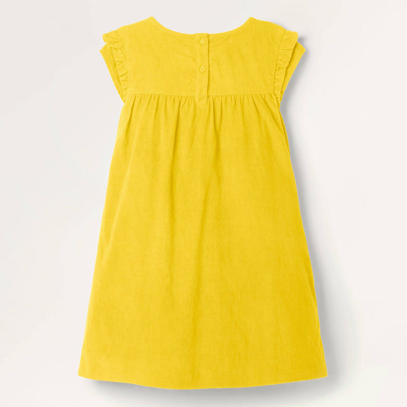 Vestido Princesa Infantil Niña Sin Mangas 2-7 Años