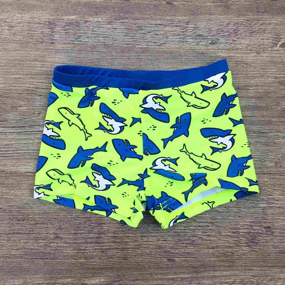 Bañador Bermudas Tiburón para Niños — Fluorescente y Divertido