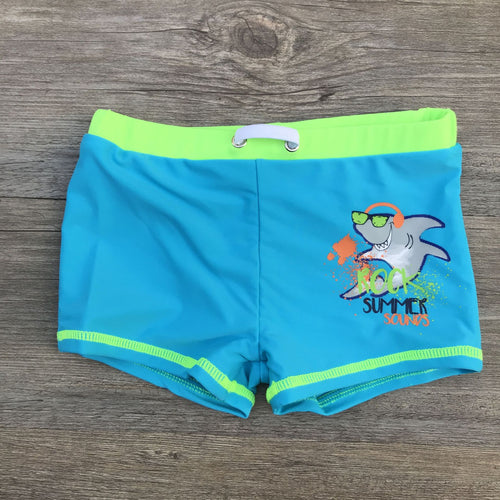 Bañador Bermudas Tiburón para Niños — Fluorescente y Divertido