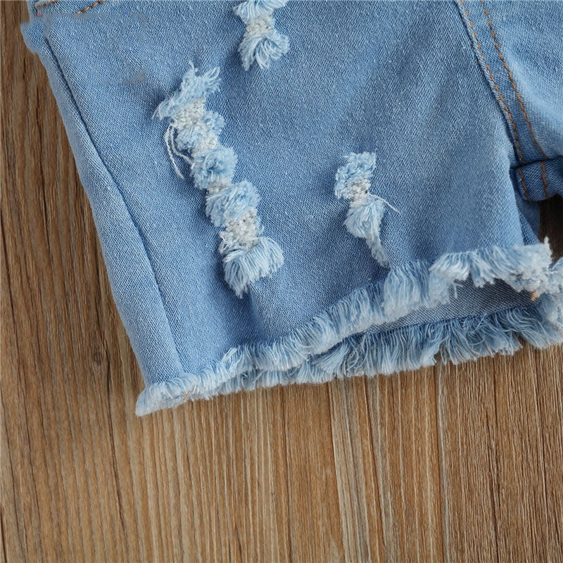 Conjunto Peto Vaquero para Niña Dos Piezas 2-6 Años