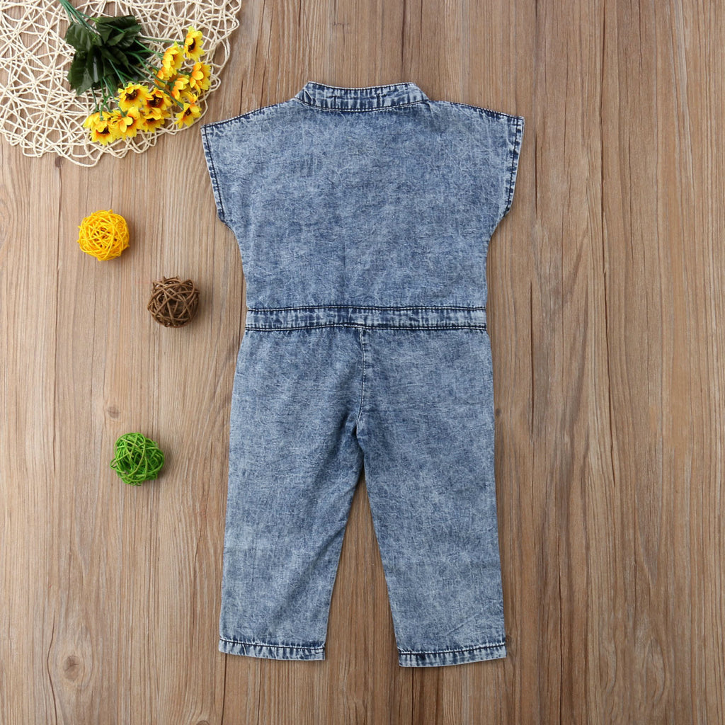 GIRLS' DENIM OVERALLS