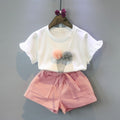 Conjunto de Dos Piezas para Niñas — Algodón 60% Estilo Coreano Verano