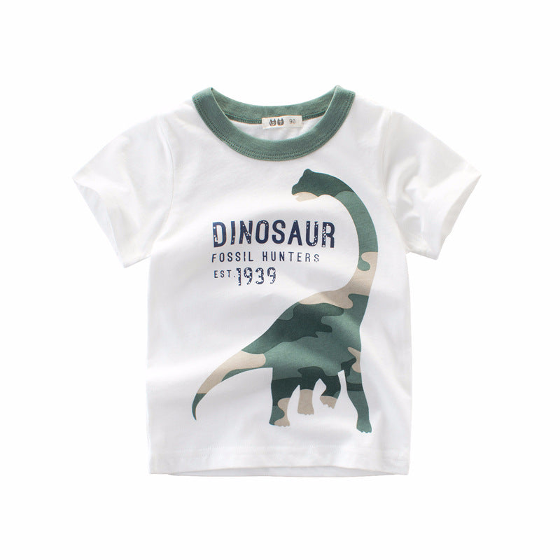 Camiseta de Manga Corta para Niño — Algodón Básica