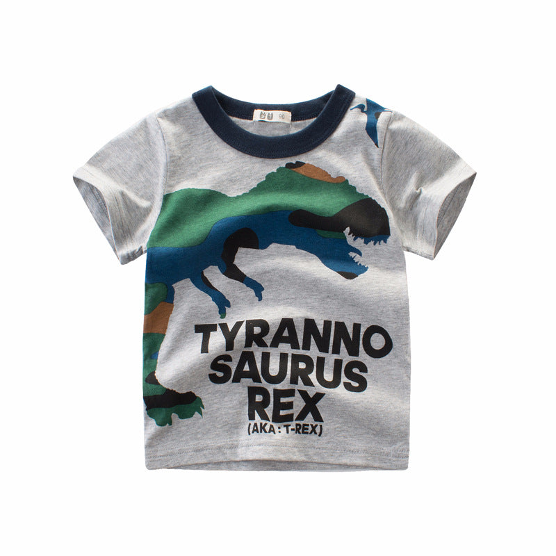 Camiseta de Manga Corta para Niño — Algodón Básica