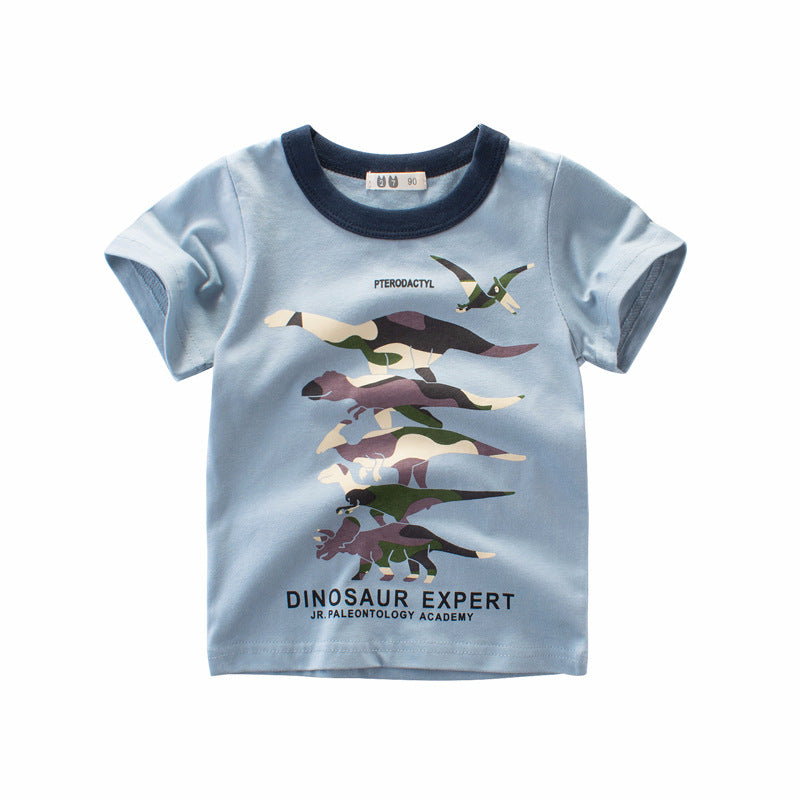 Camiseta de Manga Corta para Niño — Algodón Básica
