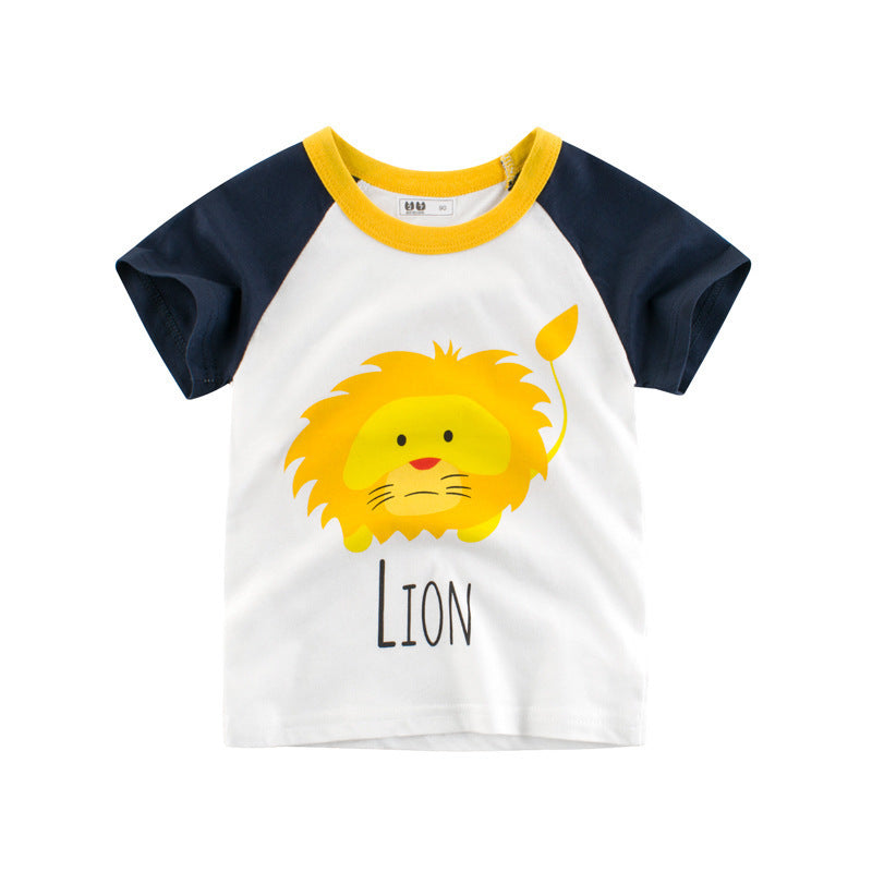 Camiseta de Manga Corta para Niño — Algodón Básica