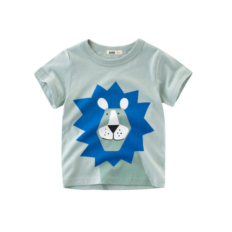 Camiseta de Manga Corta para Niño — Algodón Básica