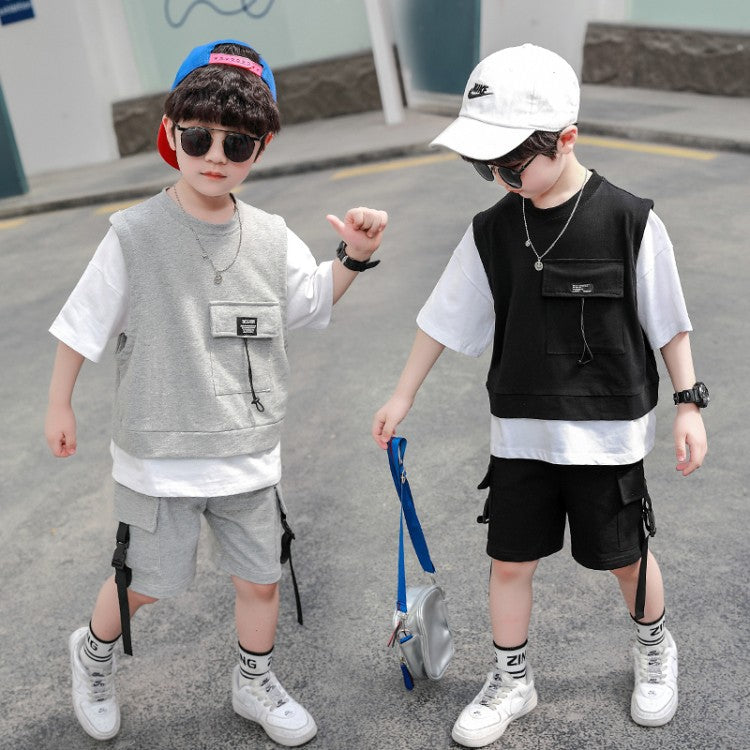 Conjunto de Peto para Niños 2 Piezas 2-10 Años