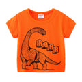 Camiseta Infantil de Algodón de Manga Corta y Cuello Redondo — 100% Algodón