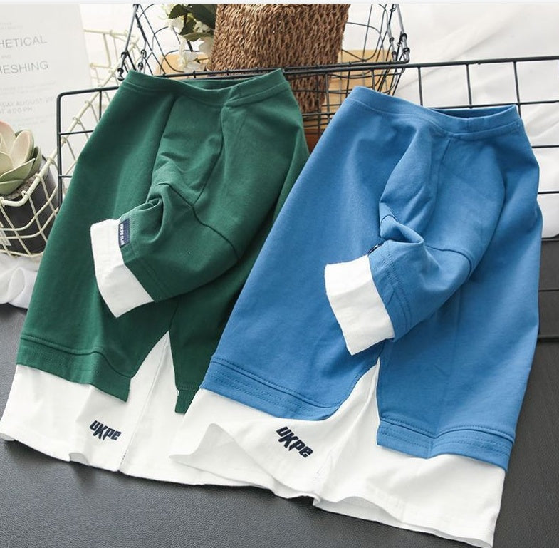 Camiseta Dos Piezas Falsa para Niños — Efecto Capas Verano