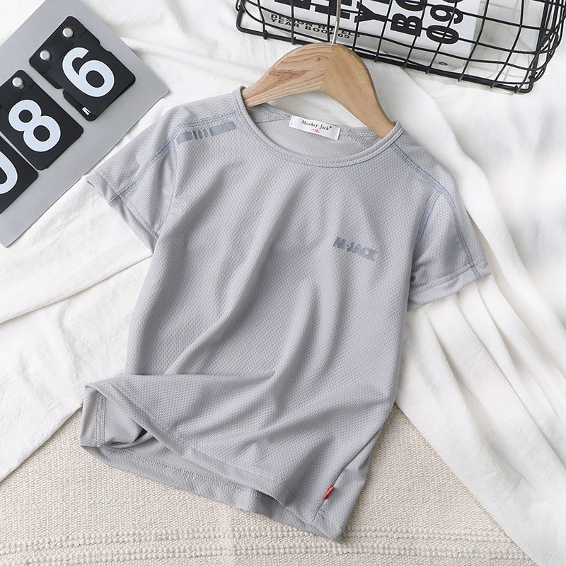 Camiseta Transpirable de Manga Corta para Niños — Fresca y Cómoda
