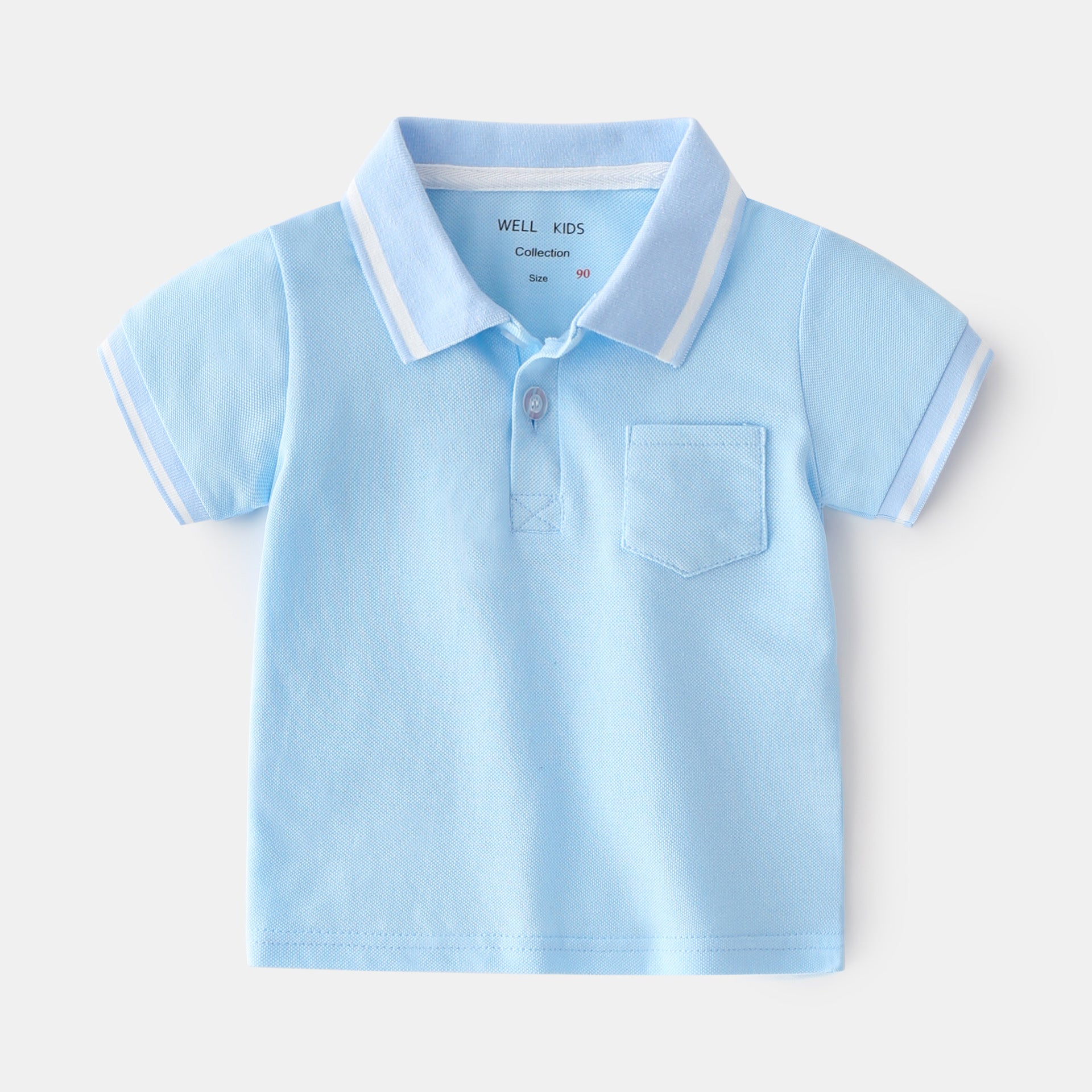 Camisa Polo Manga Corta para Niños — Algodón Casual