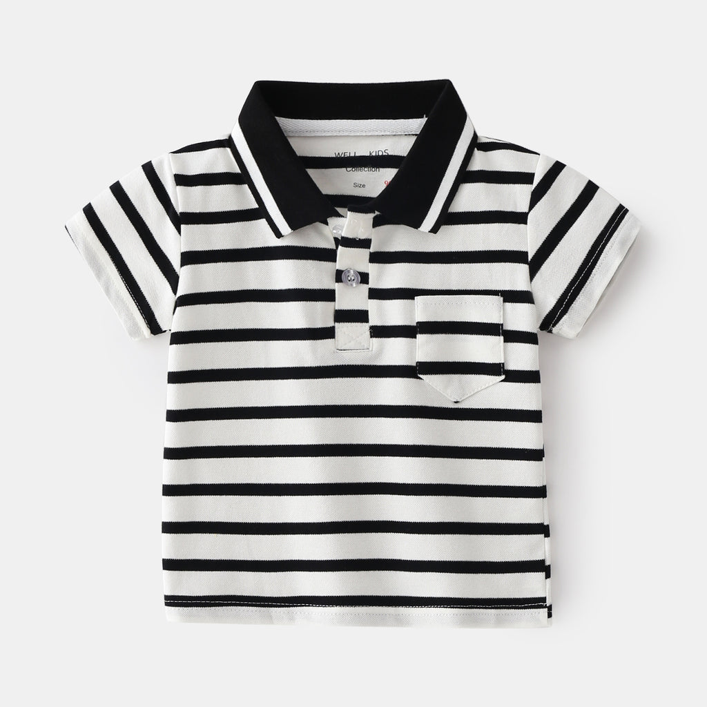 Camisa Polo Manga Corta para Niños — Algodón Casual