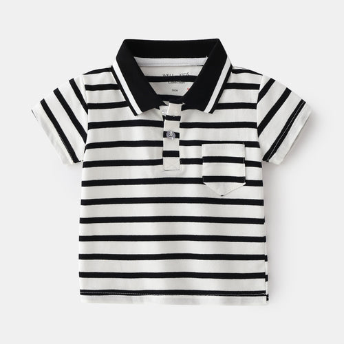 Camisa Polo Manga Corta para Niños — Algodón Casual
