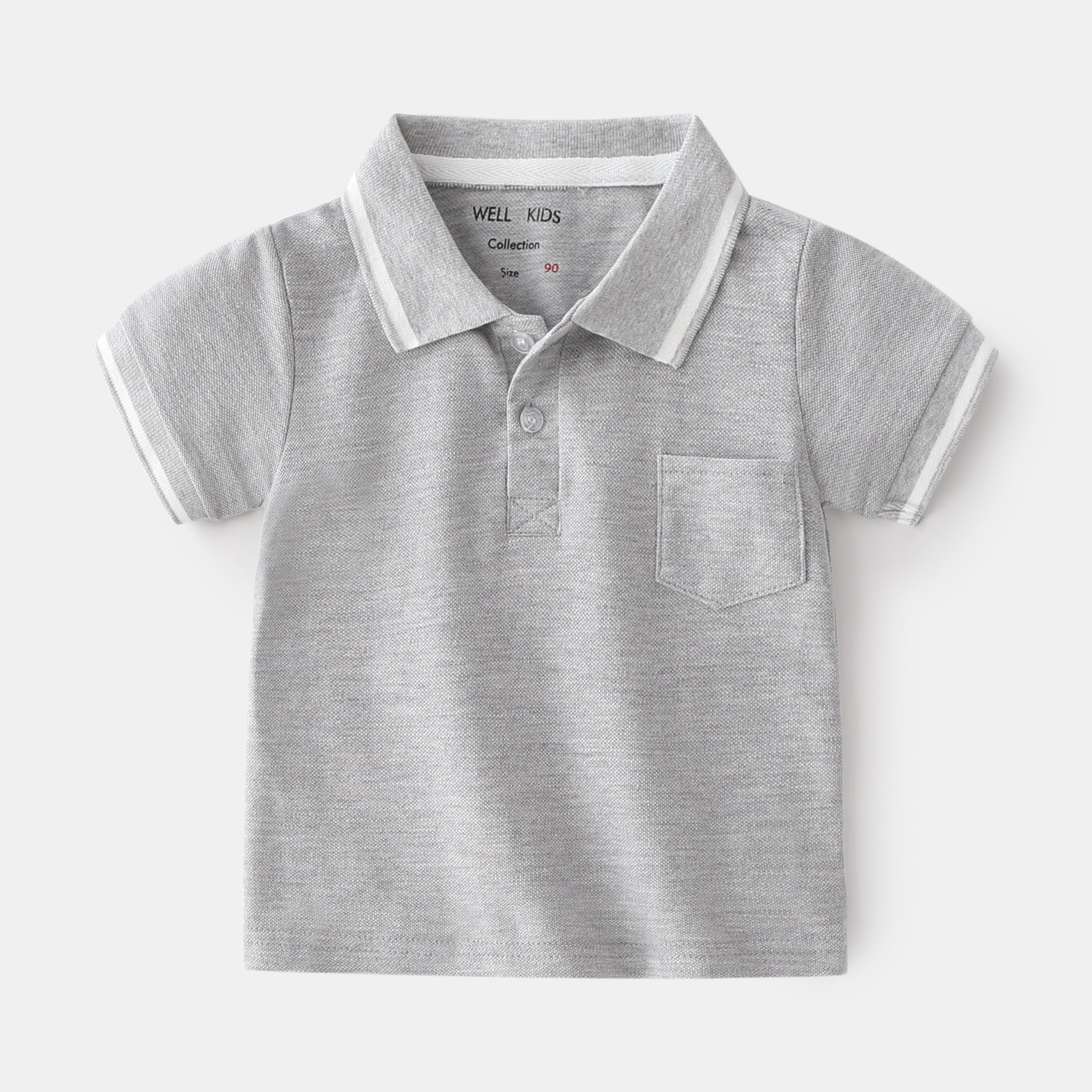 Camisa Polo Manga Corta para Niños — Algodón Casual