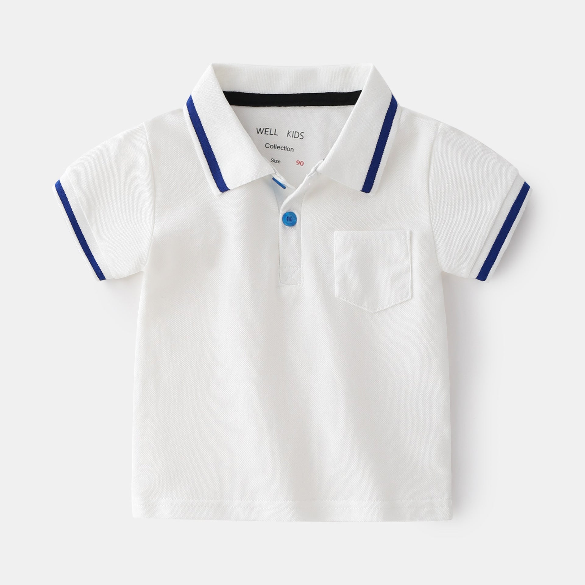 Camisa Polo Manga Corta para Niños — Algodón Casual
