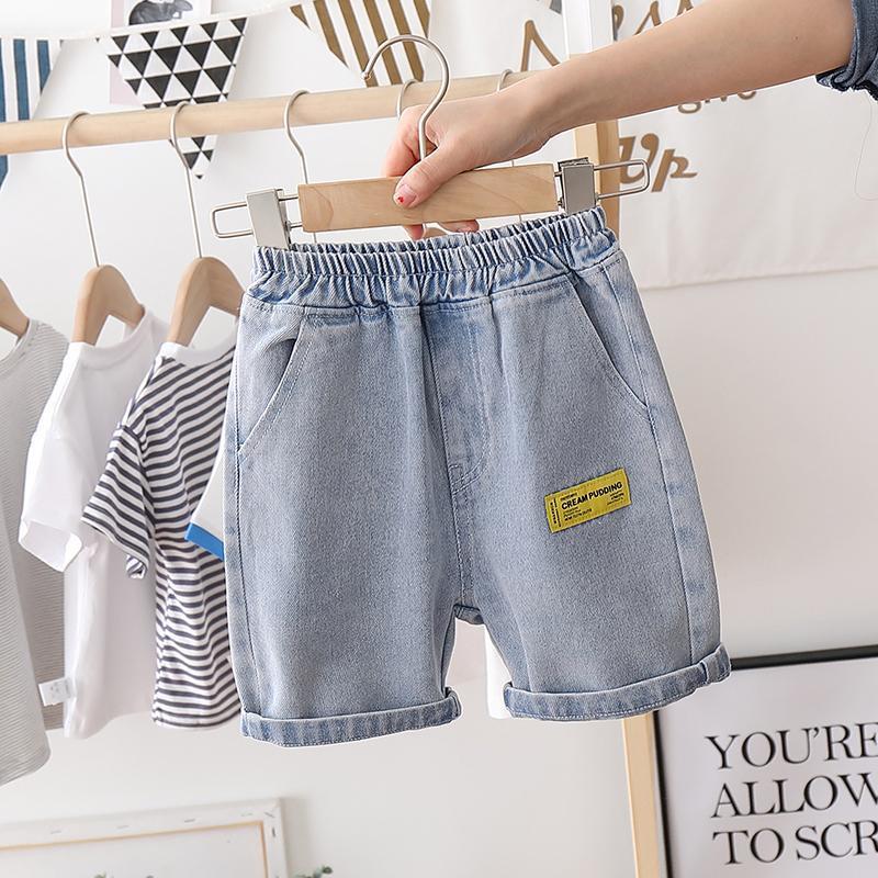 Pantalones Cortos Finos para Niño — Denim Casual Verano