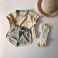 Conjunto Infantil de Algodón con Estampado Animal para Niña — 2 Piezas Verano