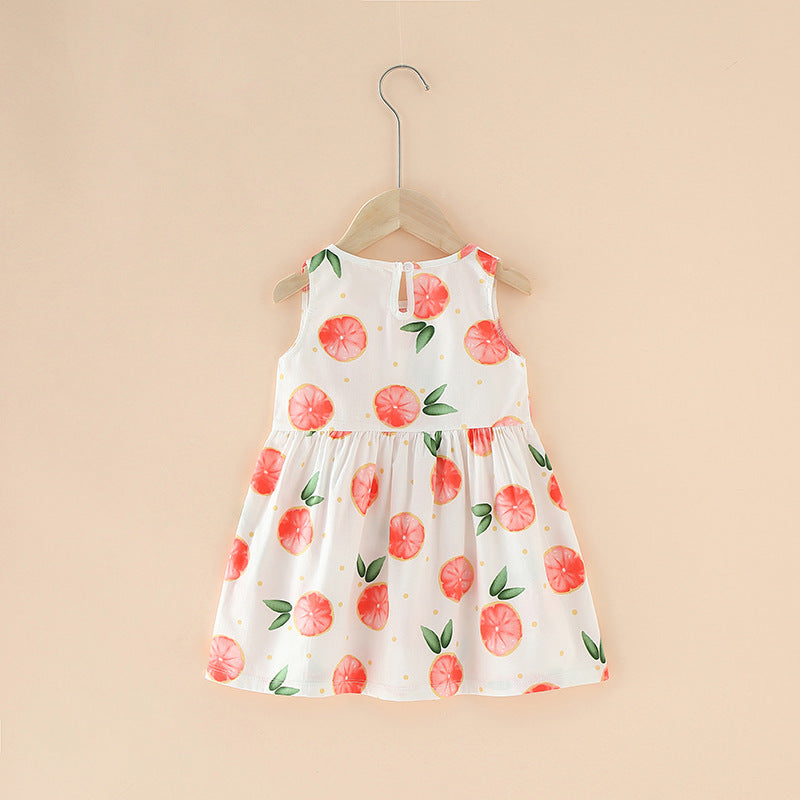 Vestido de Verano para Niña Algodón Puro — Estilo Coreano