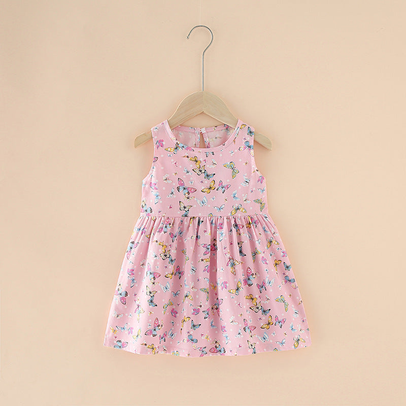 Vestido de Verano para Niña Algodón Puro — Estilo Coreano