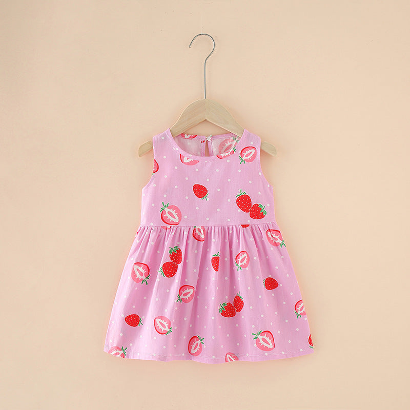 Vestido de Verano para Niña Algodón Puro — Estilo Coreano