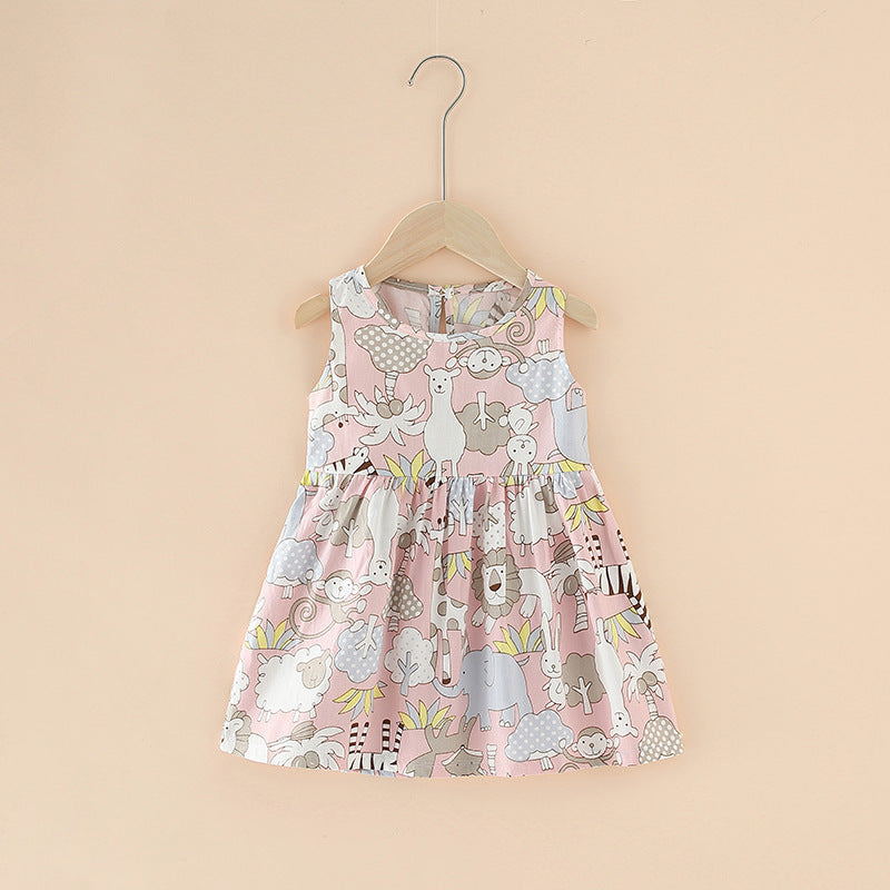 Vestido de Verano para Niña Algodón Puro — Estilo Coreano