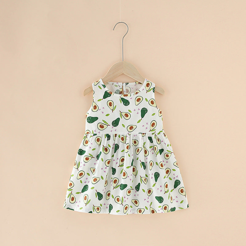 Vestido de Verano para Niña Algodón Puro — Estilo Coreano