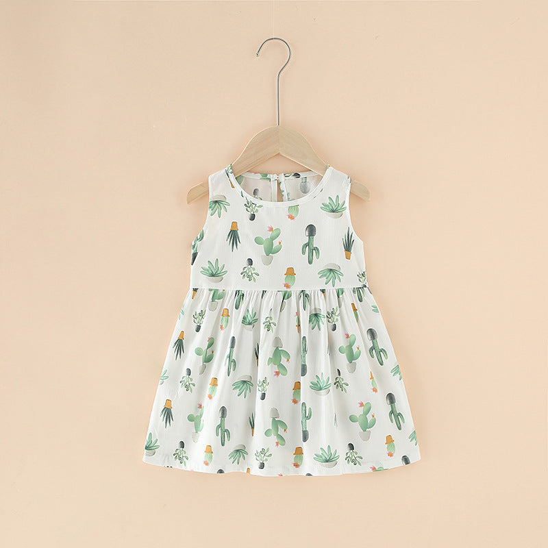Vestido de Verano para Niña Algodón Puro — Estilo Coreano