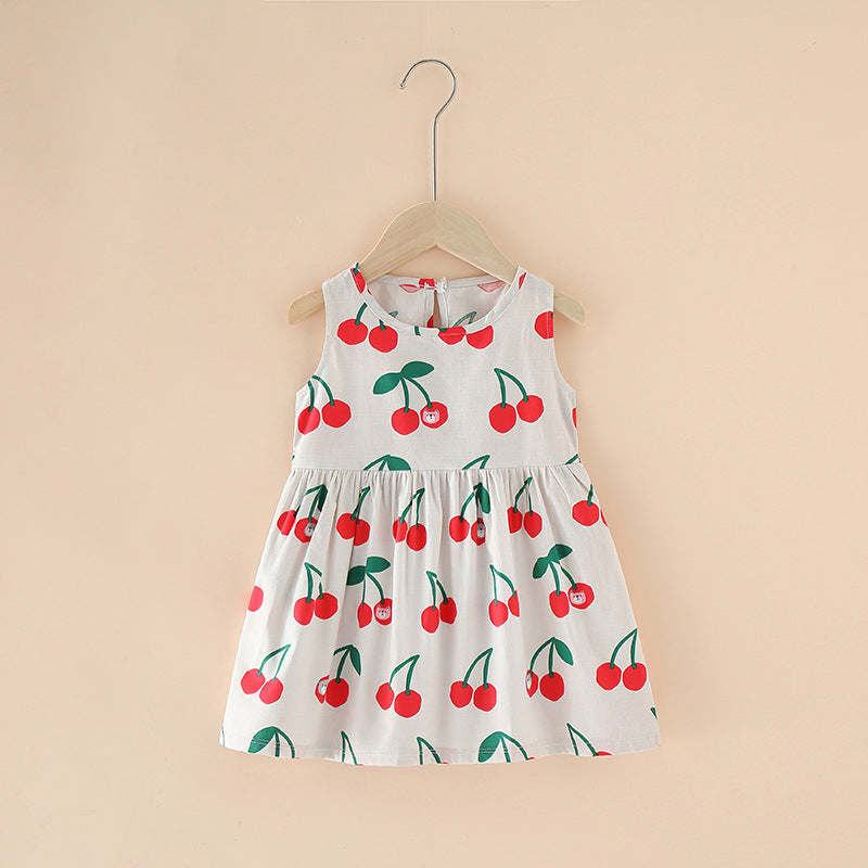 Vestido de Verano para Niña Algodón Puro — Estilo Coreano
