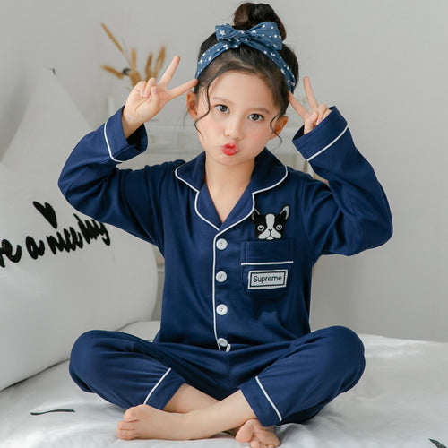 Pijamas de Seda con Estampado para Niñas — Suaves y Frescos