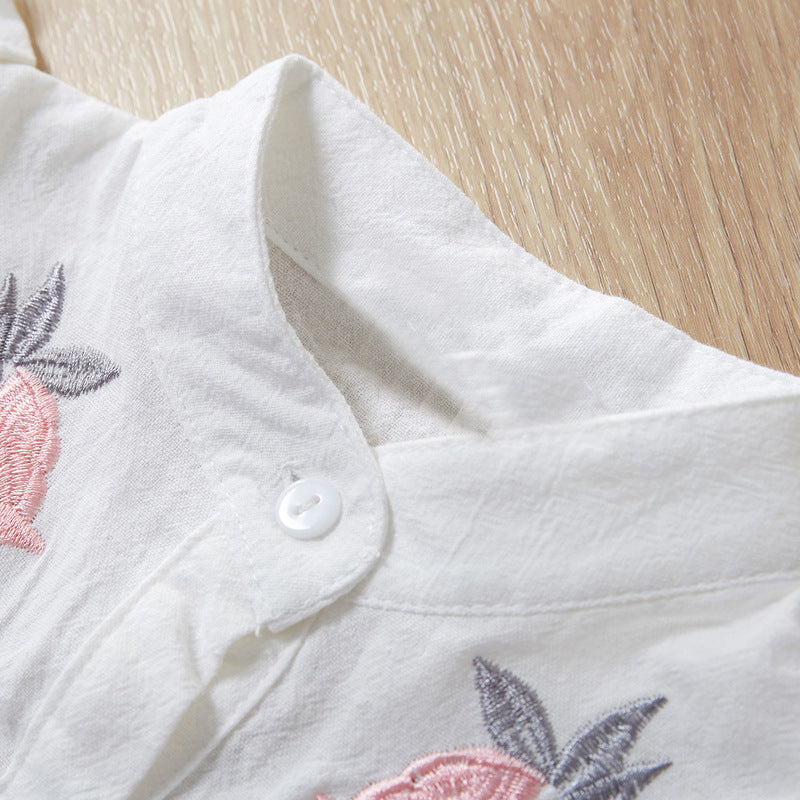 Conjunto de Niña de Dos Piezas — Algodón Cómodo Verano