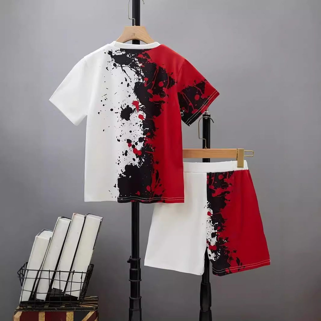 Conjunto Informal de Dos Piezas para Niño: Camiseta y Pantalón Corto