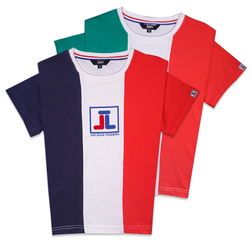 Camiseta de Manga Corta de Algodón para Niño — Verano
