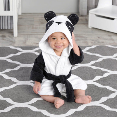 Bata de franela suave para bebés