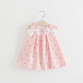 Falda Halter con Estampado Floral y Lazo para Niña — Algodón
