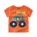 Camiseta Manga Corta Cuello Redondo con Estampado para Niño