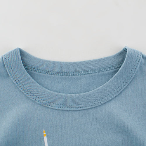 Camiseta de Manga Corta para Niños — Básica Algodón
