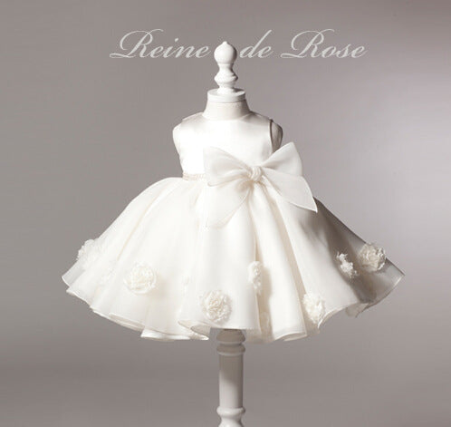 Vestido de Bebé para Boda o Comunión — Poliéster Blanco Clase B