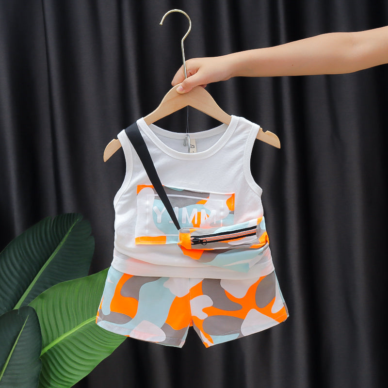 Conjunto de Verano de 3 Piezas para Niños — Algodón Bebé