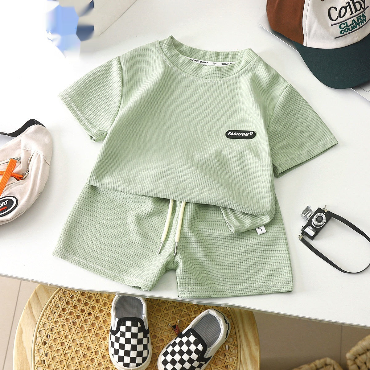 Conjunto de Camiseta y Pantalón de Lino para Niños — Fresco y Natural
