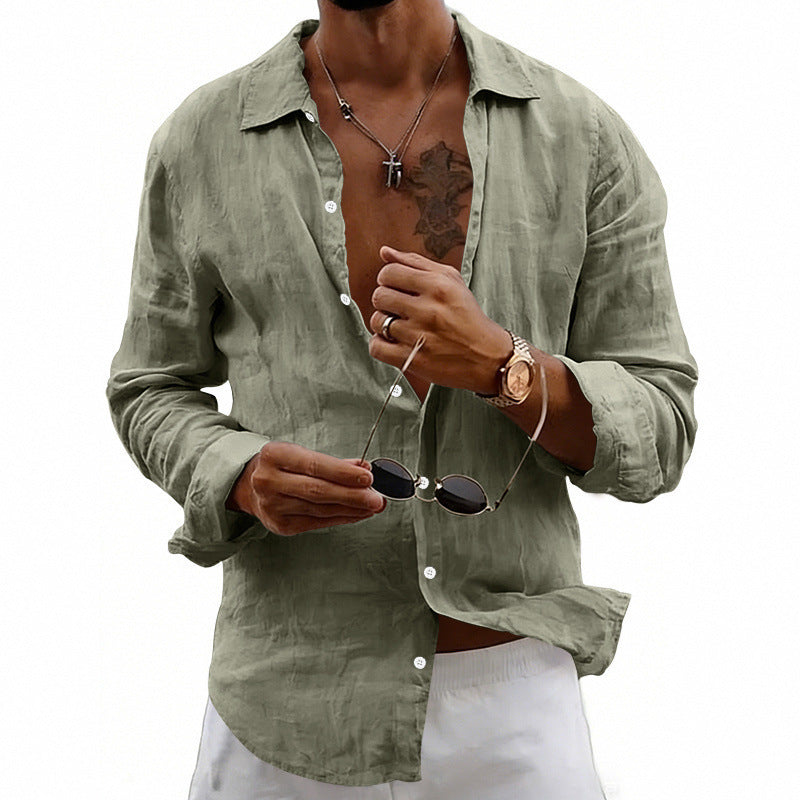 Camisa Versátil de Lino para Hombre