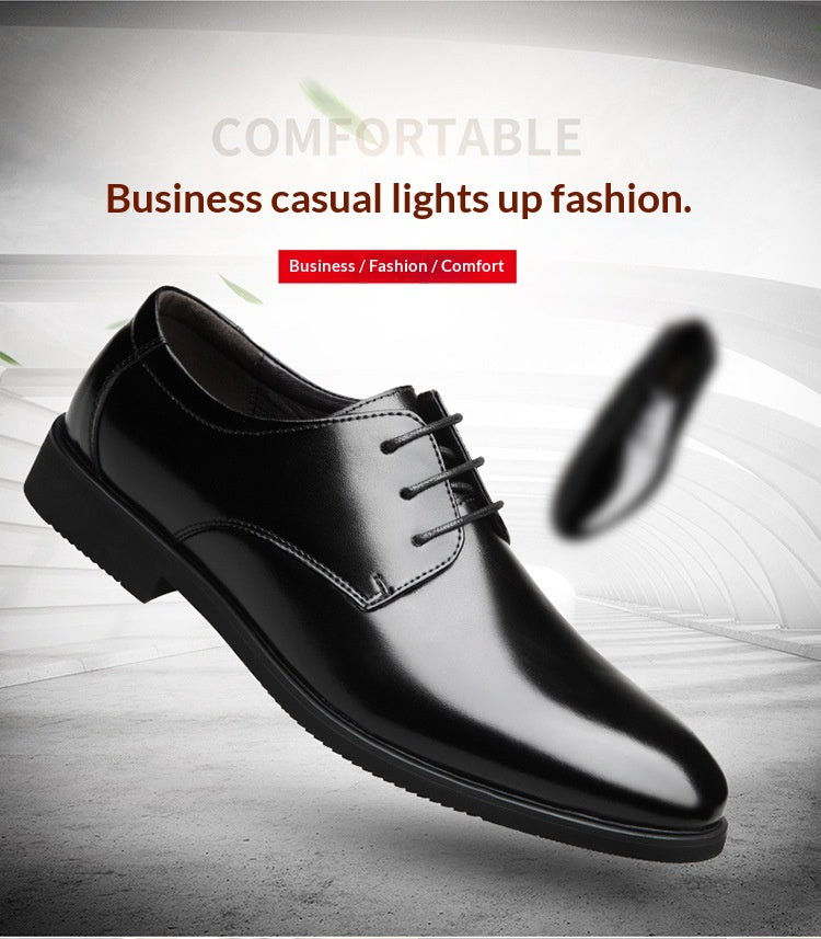 Zapatos de cuero genuino para hombre, talla extragrande, formales y de negocios.