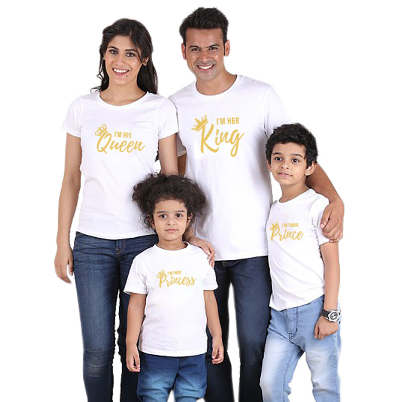 Camiseta Familiar a Juego para Niños y Adultos — Algodón